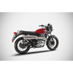 Zard Uitlaatsysteem RVS | Zilver | Royal Enfield 650 GT Continental & 650 Interceptor