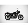 Zard Uitlaten RVS | Zilver | Triumph Bonneville 900 T100 & Bonneville T120