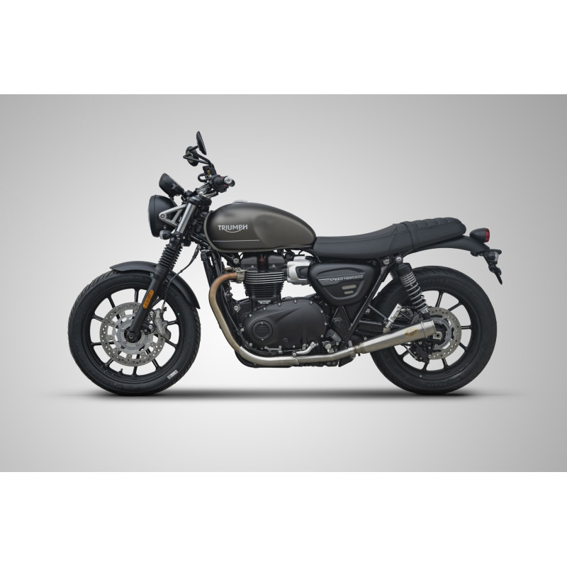 Zard Uitlaten Laag RVS | Zilver | Triumph Speed Twin 900