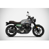 Zard Uitlaten RVS | Zwart | Moto Guzzi 850 V7