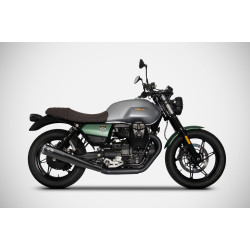 Zard Uitlaten RVS | Zwart | Moto Guzzi 850 V7