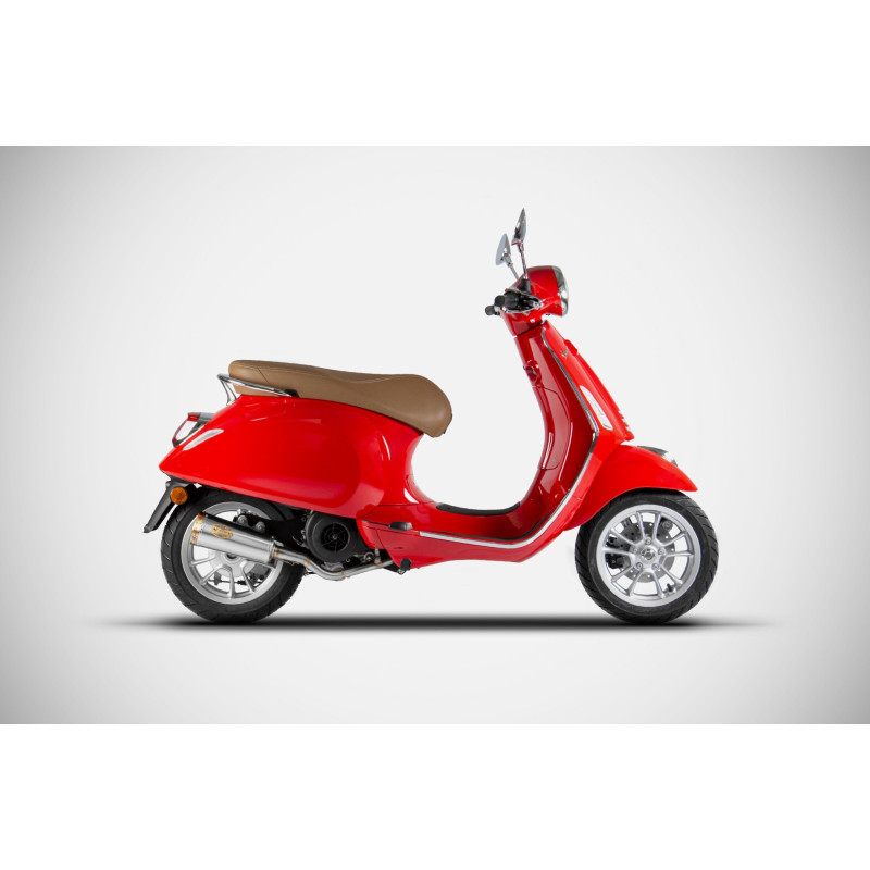 Zard Uitlaatsysteem RVS | Zilver | Piaggio 125/150 Primavera Vespa