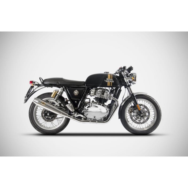 Zard Uitlaten Conisch RVS | Zilver | Royal Enfield 650 GT Continental & 650 Interceptor