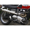 Zard Uitlaatsysteem Hoog Conisch Rond RVS | Zilver | Triumph Scrambler 865