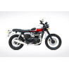 Zard Uitlaatsysteem Laag Conisch RVS | Zilver | Triumph Bonneville/Scrambler/Thruxton 865