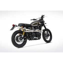 Zard Uitlaatsysteem 2-1 Hoog Special Edition RVS | Zilver | Triumph Scrambler 865