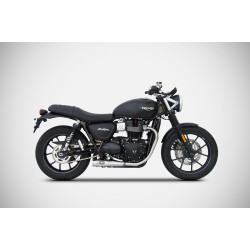 Zard Uitlaten Laag RVS | Zilver | Triumph Street Twin 900