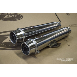 Zard Uitlaten Laag Short RVS | Zilver | Triumph Bonneville T120