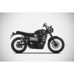 Zard Uitlaten RVS | Zilver | Triumph Scrambler 900