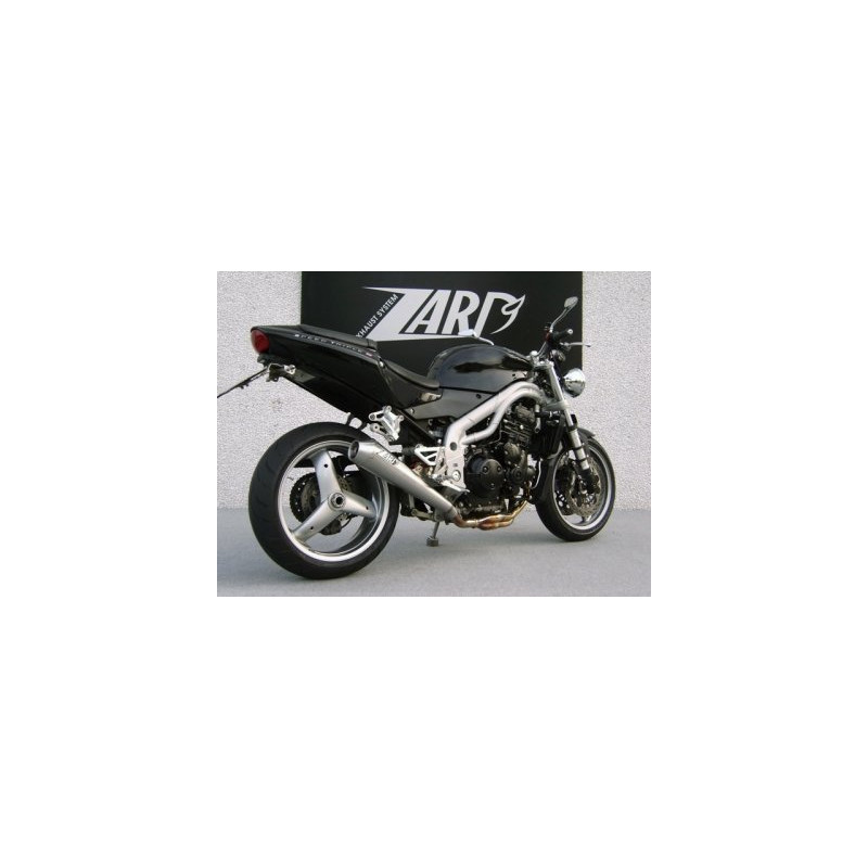 Zard Uitlaat 3-1 Conisch Rond RVS | Zilver | Triumph Speed Triple 955i
