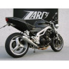 Zard Uitlaat 3-1 Conisch Rond RVS | Zilver | Triumph Speed Triple 955i