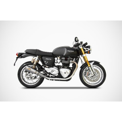 Zard Uitlaten Conisch Rond RVS | Zilver | Triumph Thruxton 1200 R/RS