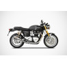 Zard Uitlaten Conisch Rond Titanium | Zilver | Triumph Thruxton 1200 R/RS