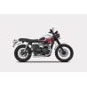 Zard Uitlaatsysteem Cross RVS | Zilver | Triumph Bonneville/Scrambler/Thruxton 865