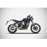 Zard Uitlaatsysteem RVS | Zilver | Triumph Scrambler 1200