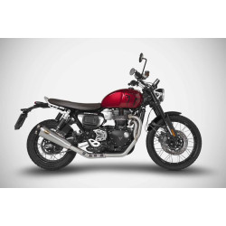 Zard Uitlaatsysteem RVS | Zilver | Triumph Scrambler 1200