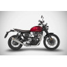 Zard Uitlaatsysteem RVS | Zilver | Triumph Scrambler 1200
