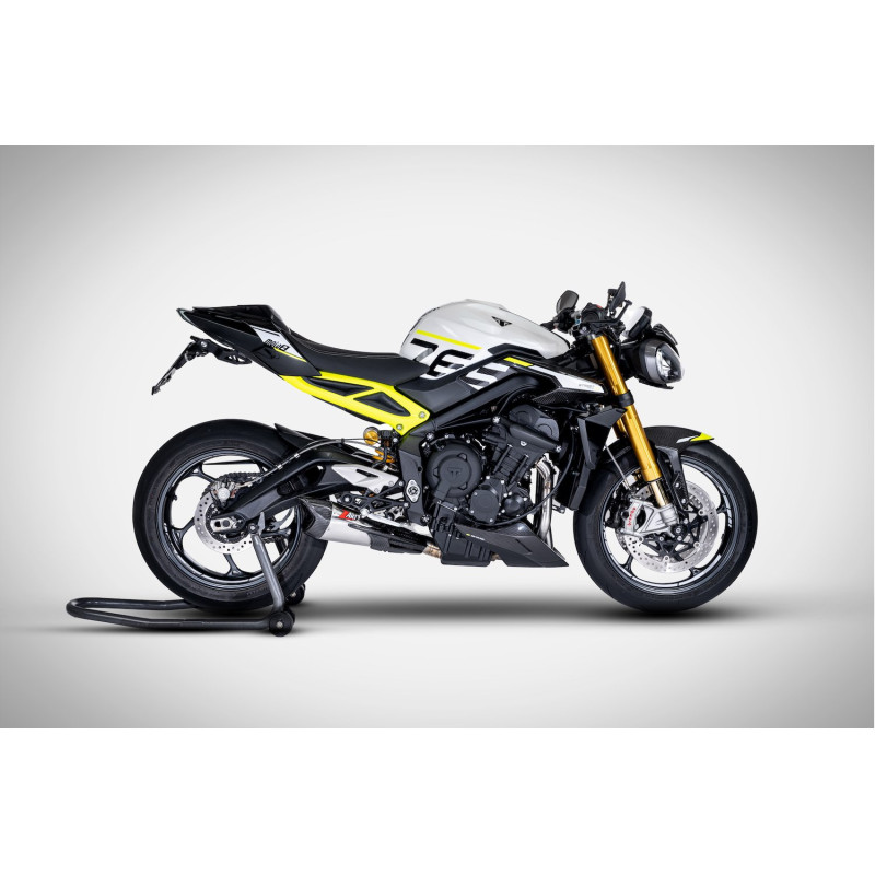 Zard Uitlaatsysteem Titanium | Zilver | Triumph Street Triple 765