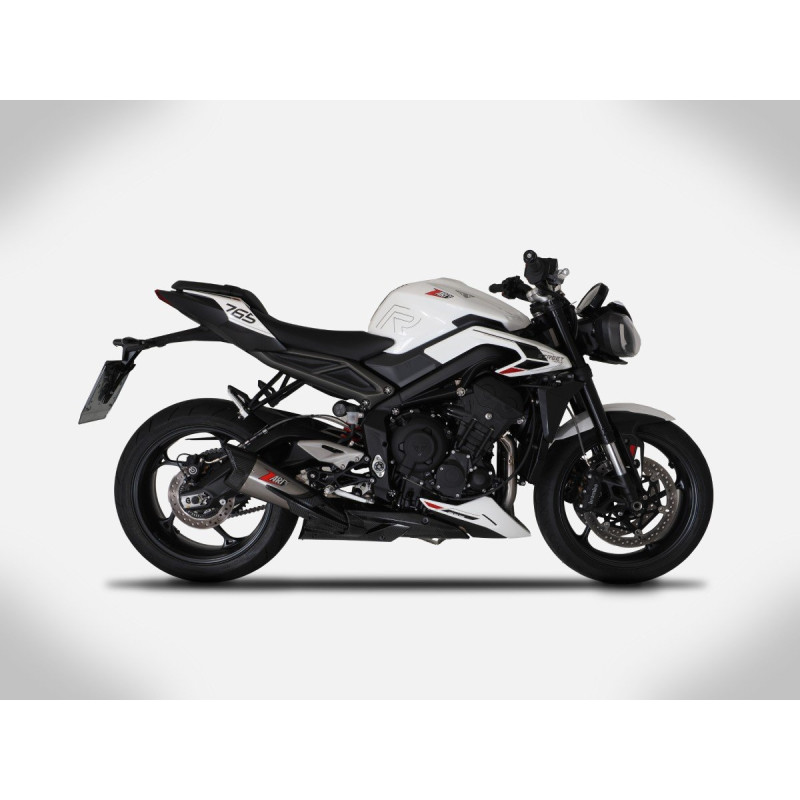 Zard Uitlaatsysteem Titanium | Zilver | Triumph Street Triple 765