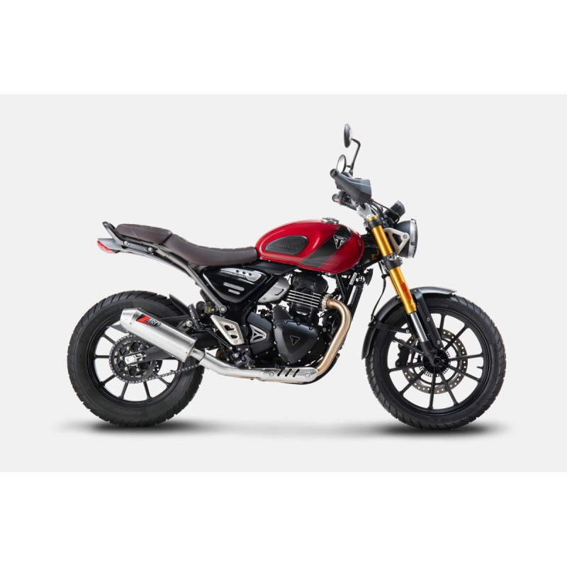 Zard Uitlaat RVS | Zilver | Triumph Scrambler 400 X & Speed 400