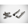 Zard Katalysator X-Pipe Zard/OEM RVS | Zilver | Triumph Bonneville 900 T100 & Bonneville T120