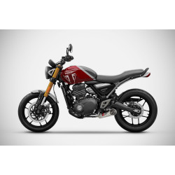 Zard Uitlaatsysteem RVS | Zilver | Triumph Scrambler 400 X & Speed 400