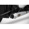 Zard Uitlaten Short RVS | Zilver | Triumph Bonneville 1200 Bobber