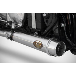 Zard Uitlaten Short RVS | Zilver | Triumph Bonneville 1200 Bobber