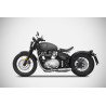 Zard Uitlaten Short RVS | Zilver | Triumph Bonneville 1200 Bobber