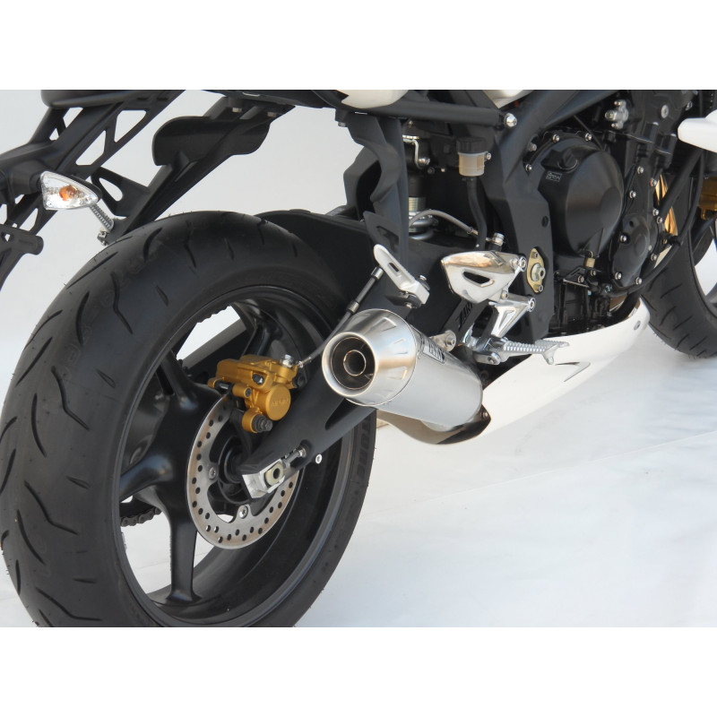 Zard Uitlaat 3-1 Conisch Rond RVS | Zilver | Triumph Street Triple 675