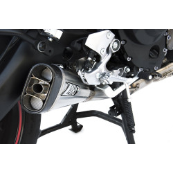 Zard Uitlaatsysteem Short RVS | Zilver | Yamaha MT-09 & MT09 Tracer 850