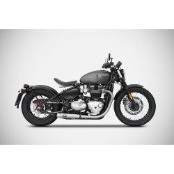 Zard Uitlaten Short RVS | Zilver | Triumph Bonneville 1200 Bobber