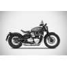 Zard Uitlaten Short RVS | Zilver | Triumph Bonneville 1200 Bobber