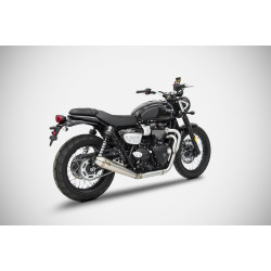 Zard Uitlaatsysteem Conisch RVS | Zilver | Triumph Scrambler 900