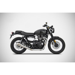 Zard Uitlaatsysteem Conisch RVS | Zilver | Triumph Scrambler 900