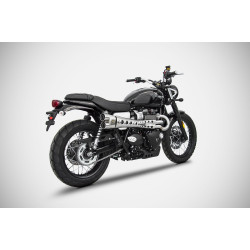 Zard Uitlaatsysteem Hoog Limited Edition RVS | Zilver | Triumph Scrambler 900