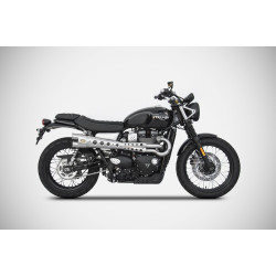 Zard Uitlaatsysteem Hoog Limited Edition RVS | Zilver | Triumph Scrambler 900