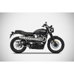 Zard Uitlaatsysteem Hoog Conisch RVS | Zilver | Triumph Scrambler 900