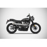 Zard Uitlaatsysteem Hoog Conisch RVS | Zilver | Triumph Scrambler 900
