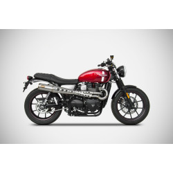Zard Uitlaatsysteem Cross RVS | Zilver | Triumph Speed/Street Twin 900