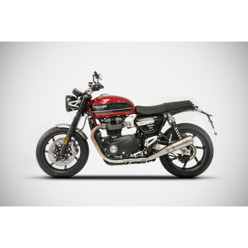 Zard Uitlaten Conisch RVS | Zilver | Triumph Speed Twin 1200