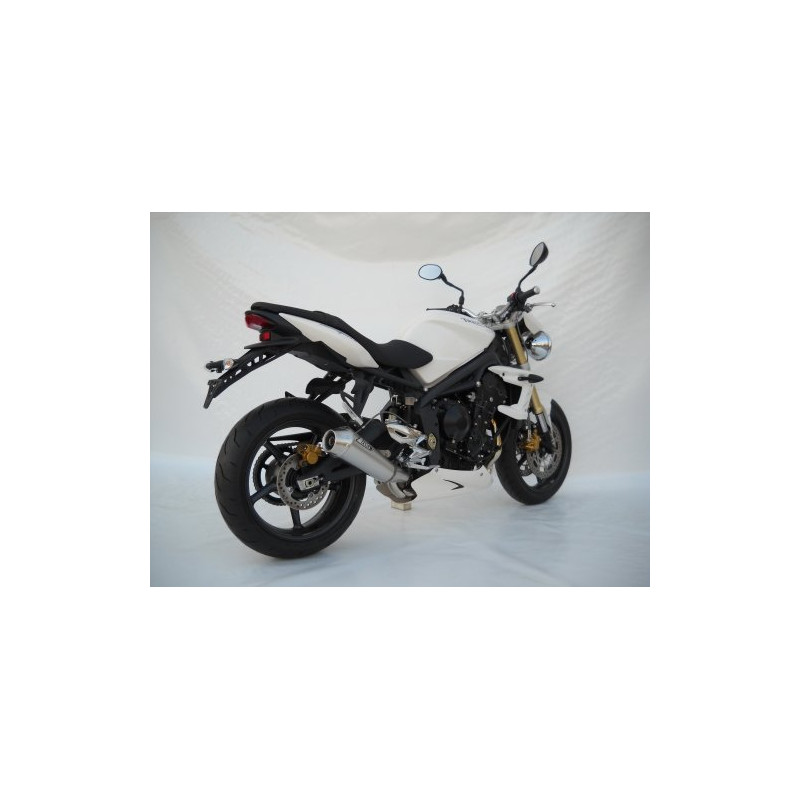 Zard Uitlaat 3-1 Conisch Rond RVS | Zilver | Triumph Street Triple 675