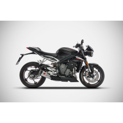 Zard Uitlaat Kort Titanium | Zilver | Triumph Street Triple 765