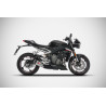 Zard Uitlaat Kort Titanium | Zilver | Triumph Street Triple 765