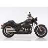 Falcon Uitlaten Double Groove | Zilver | Harley Davidson Softail