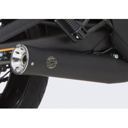 Falcon Uitlaatsysteem Double Groove | Zwart | Kawasaki Vulcan S 650