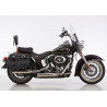 Falcon Uitlaten Double Groove | Zilver | Harley Davidson Softail