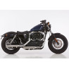 Falcon Uitlaten Double Groove | Zilver | Harley Davidson Sportster