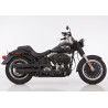 Falcon Uitlaten Double Groove | Zwart | Harley Davidson Softail Deuce & Fat Boy/96/103/Lo/Lo/Special/S/Special