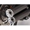 Falcon Uitlaten Double Groove | Zwart | Harley Davidson Softail Deuce & Fat Boy/96/103/Lo/Lo/Special/S/Special